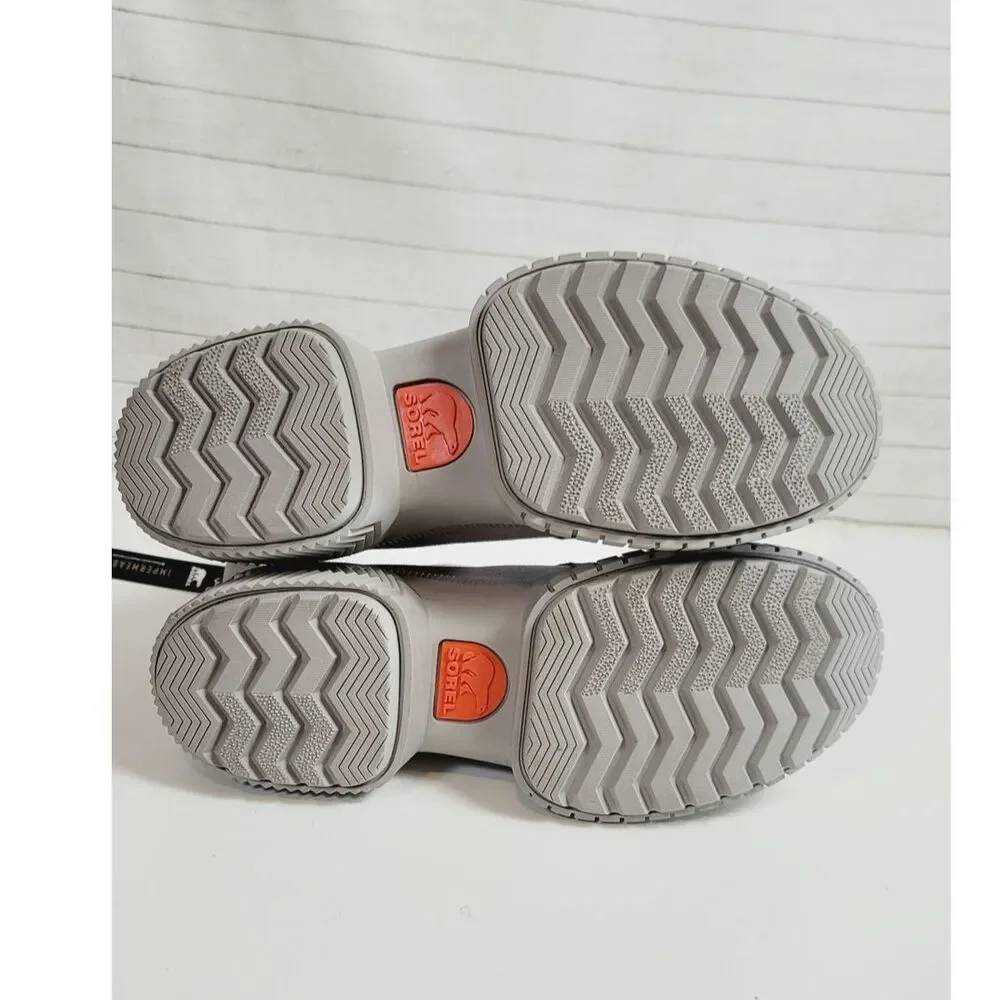SOREL Ona Ave WP Chelsea Boot in Chrome Grey, sz 9